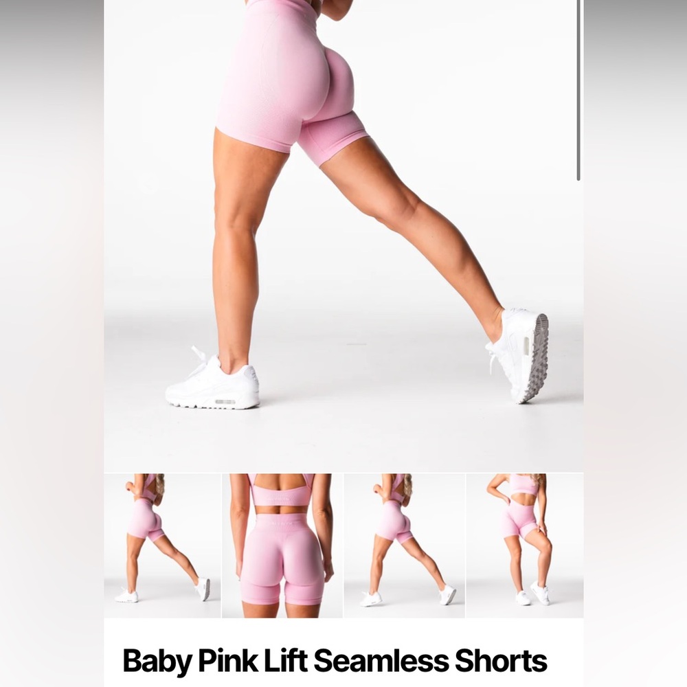 NVGTN - Baby Pink Lift Seamless Shorts